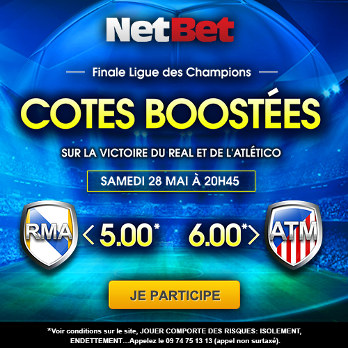 Pronostics Football match Ligue des Champions Real / Atlético Madrid Samedi 28 Mai 2016