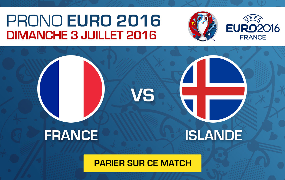 Pronostics match Euro 2016 France / Islande