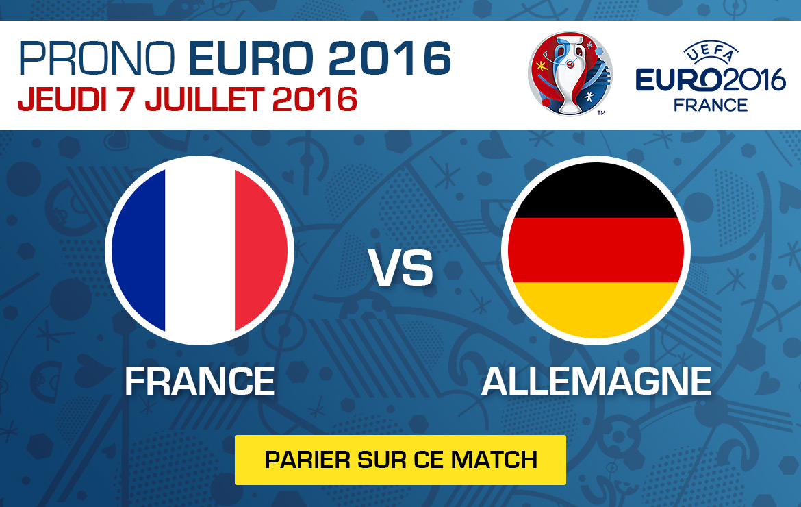 Pronostics match Euro 2016 France / Allemagne