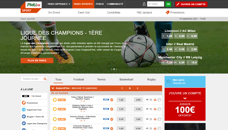 Parier en ligne sur le site PMU