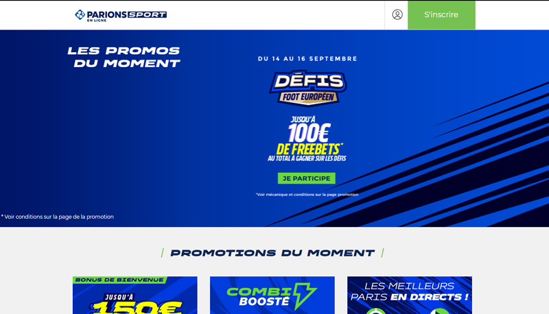 Promotions et bonus Parions Sport