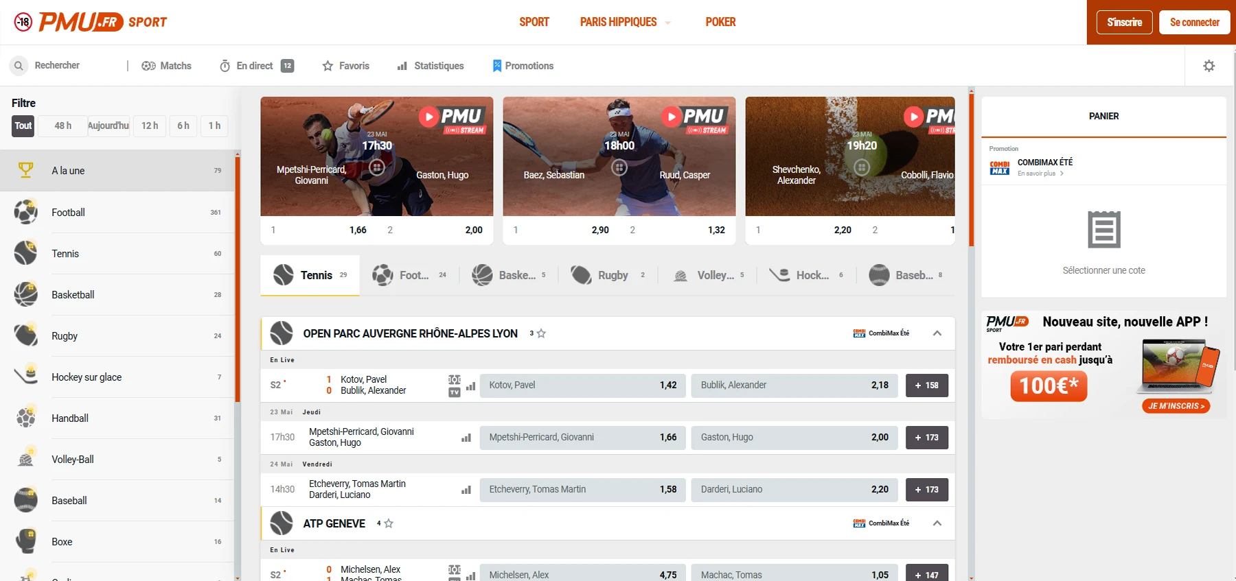 Parier en ligne sur le site PMU