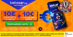Bonus inscription Paris sportifs Betsson