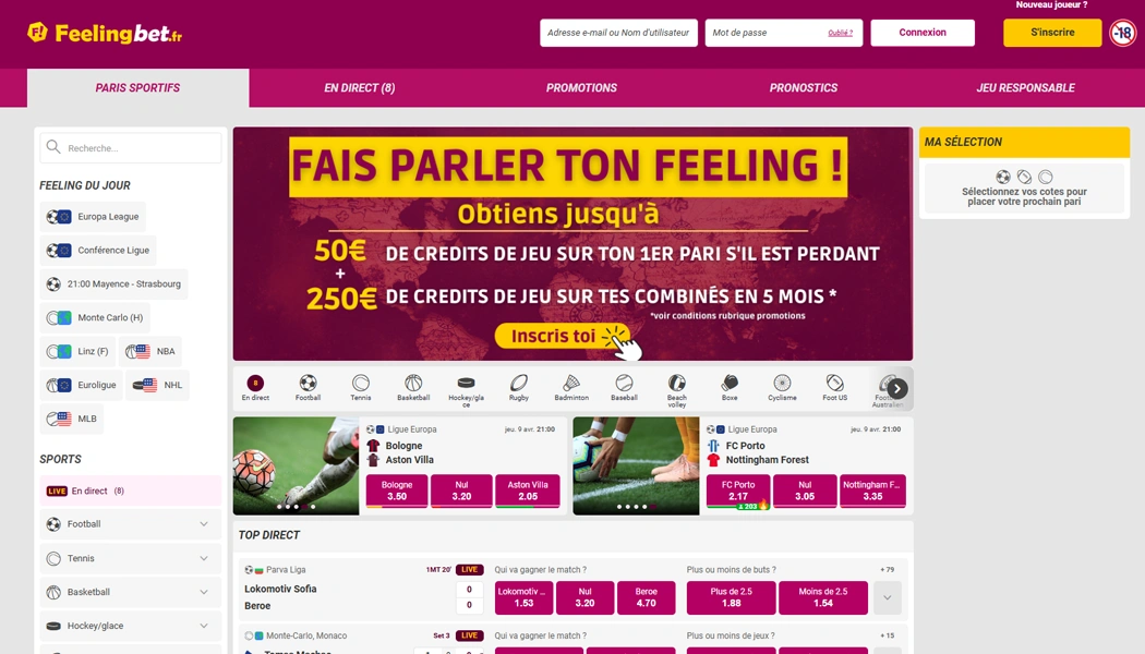 FeelingBet Paris Sportif en ligne