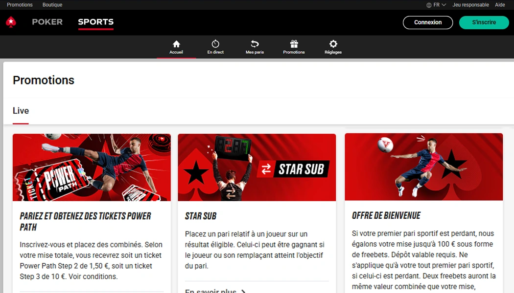 Bonus & Promotions Pokerstars Sports 