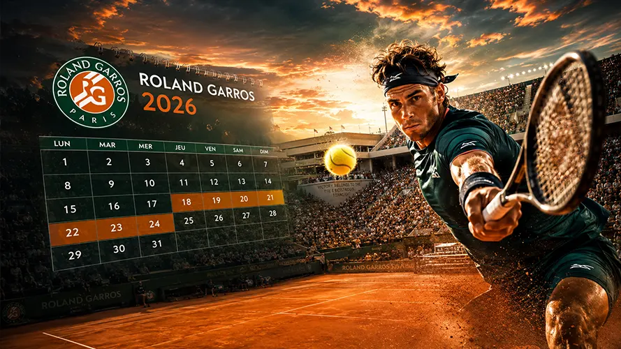 Calendrier des matchs Roland-Garros 2026