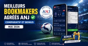 Meilleurs Bookmakers Agréés ANJ : Comparatif et Bonus Mai 2026