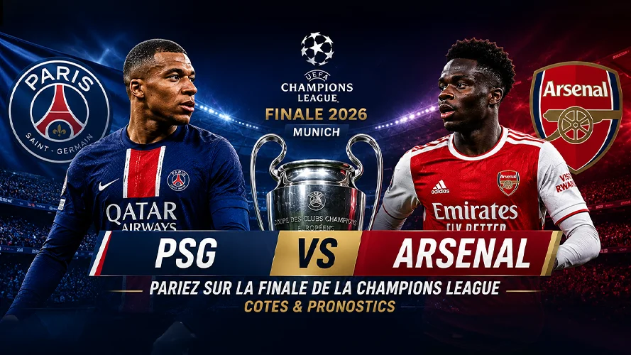 Parier sur la Finale de la Ligue des Champions : PSG VS Arsenal, Samedi 30 Mai 2026