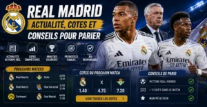 Real Madrid : Actualité, Cotes et Conseils pour Parier