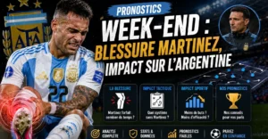 Pronostics Week-end : Blessure Martinez, Impact sur l'Argentine