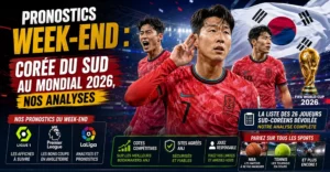 Pronostics Week-end : Corée du Sud au Mondial 2026, Nos Analyses
