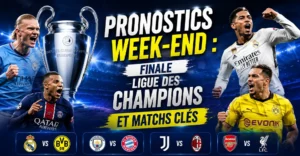Pronostics Week-end : Finale Ligue des Champions et Matchs Clés